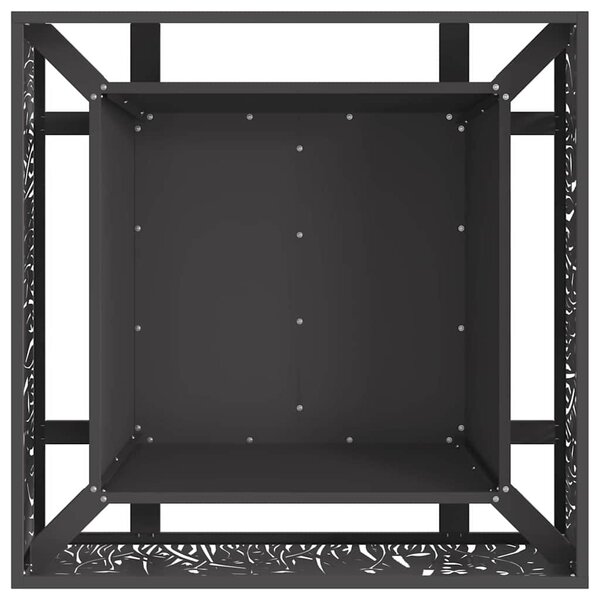 Tűzgyújtó tál Fekete 80 x 80 x 30 cm Időjárásálló acél
