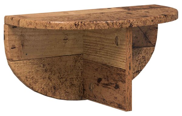Falpolc Falra szerelhető Öreg fa 38 x 19 x 19 cm Faanyag