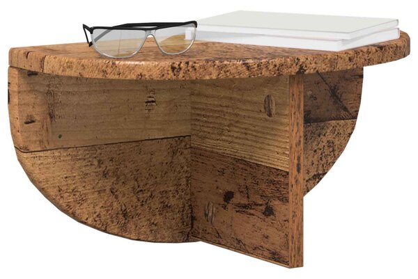 Falpolc Falra szerelhető Öreg fa 38 x 19 x 19 cm Faanyag