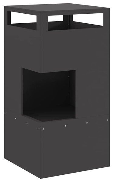 Tűzgyújtó tál Fekete 50 x 50 x 100 cm Időjárásálló acél