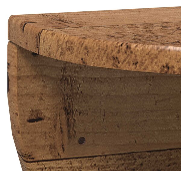 Falpolc Falra szerelhető Öreg fa 38 x 19 x 19 cm Faanyag