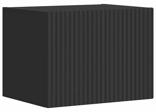 TV Fali Szekrény Fekete 39 x 31 x 29,5 cm Faanyag