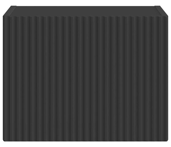 TV Fali Szekrény 39 x 31 x 29,5 cm Fekete Szerelt Fa