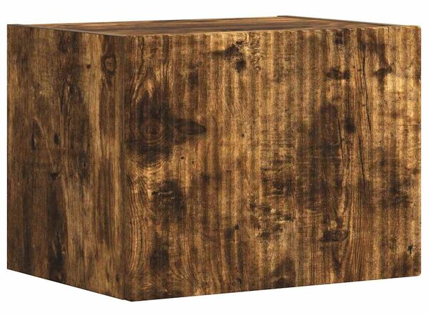 TV Fali Szekrény 39 x 31 x 29,5 cm Füstölt tölgy Szerelt Fa