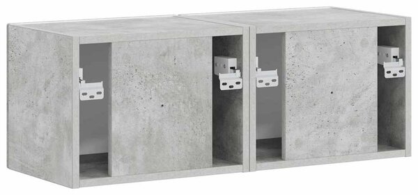 TV Fali Szekrény 2 pcs Beton 60 x 31 x 29.5 cm Faanyag