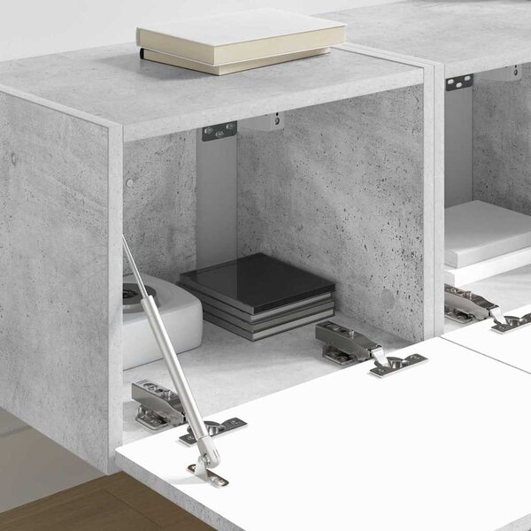 TV Fali Szekrény 2 pcs Beton 60 x 31 x 29.5 cm Faanyag