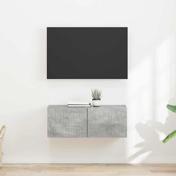 TV Fali Szekrény 2 pcs Beton 60 x 31 x 29.5 cm Faanyag