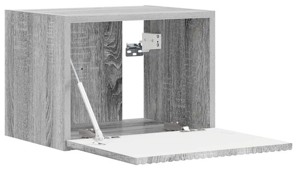 TV Fali Szekrény 39 x 31 x 29,5 cm Szürke Sonoma Szerelt Fa