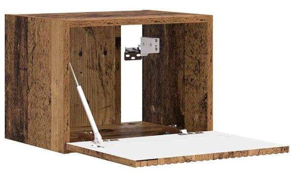 TV Fali Szekrény 2 pcs Öreg fa 60 x 31 x 29.5 cm Faanyag