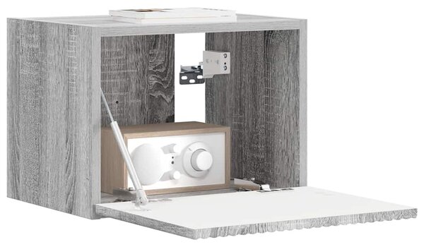 TV Fali Szekrény 39 x 31 x 29,5 cm Szürke Sonoma Szerelt Fa