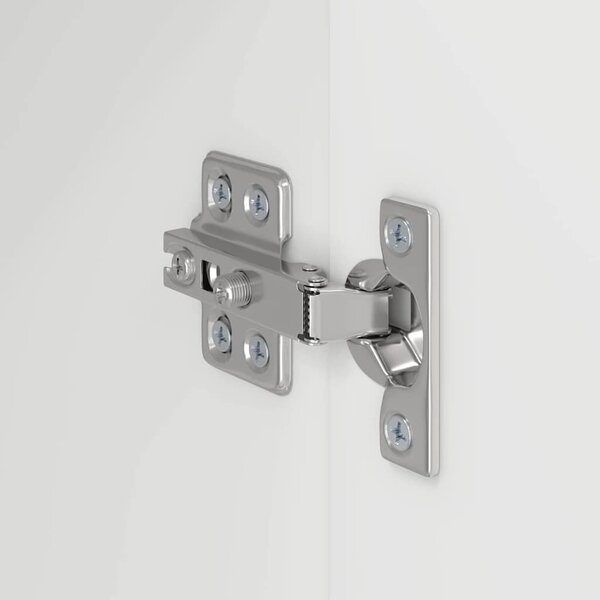 TV Fali Szekrény 2 pcs Fehér 59,5 x 31 x 40 cm Faanyag