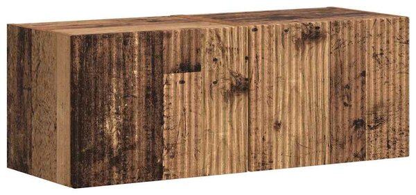 TV Fali Szekrény 2 pcs Öreg fa 60 x 31 x 29.5 cm Faanyag