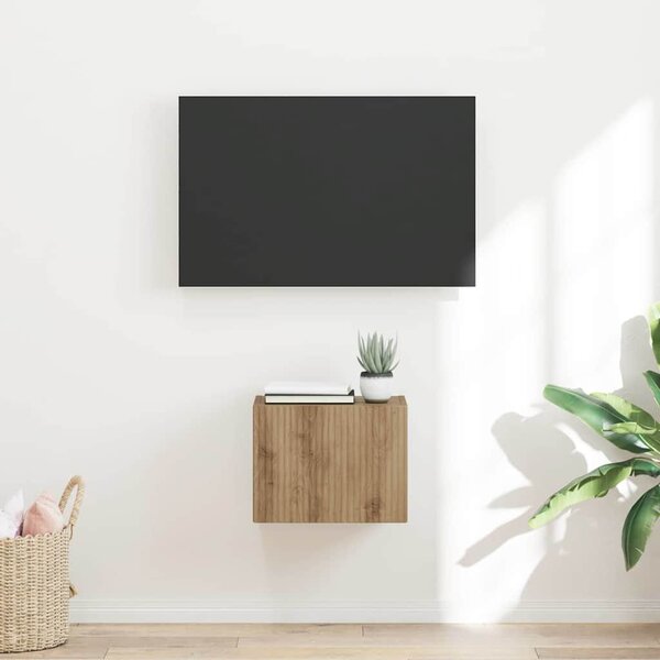 TV Fali Szekrény 39 x 31 x 29,5 cm Művészi tölgy Szerelt Fa