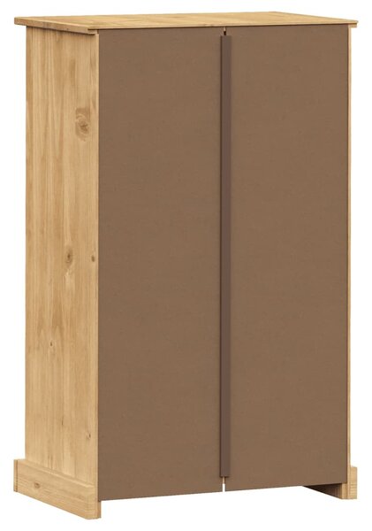 VIGO tömör fenyőfa cipőszekrény 60x35x96 cm