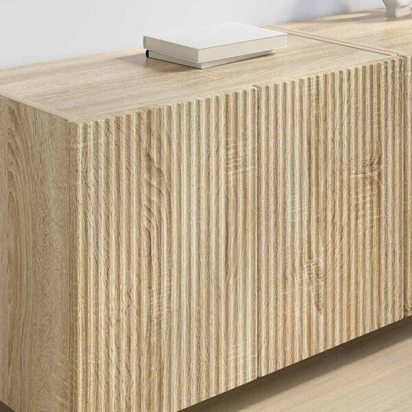 TV Fali Szekrény 2 pcs Sonoma tölgy 59,5 x 31 x 40 cm Faanyag