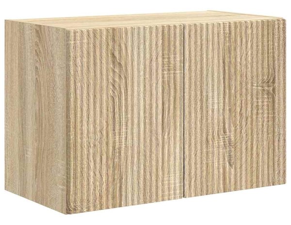 TV Fali Szekrény 59,5 x 31 x 40 cm Sonoma tölgy Szerelt Fa