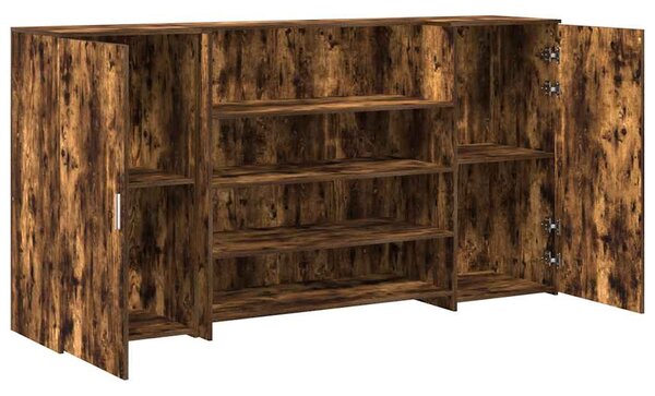Recepciós pult füstös tölgy 200x50x103,5 cm szerelt fa