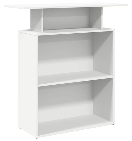 Recepciós pult fehér 100x40x104 cm szerelt fa