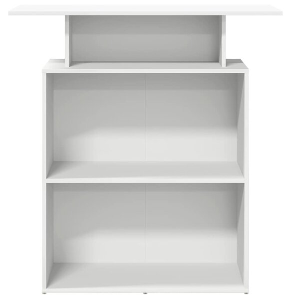 Recepciós pult fehér 100x40x104 cm szerelt fa