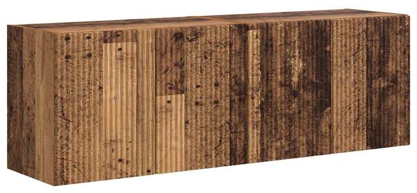 TV Fali Szekrény 2 pcs Öreg fa 59,5 x 31 x 40 cm Faanyag