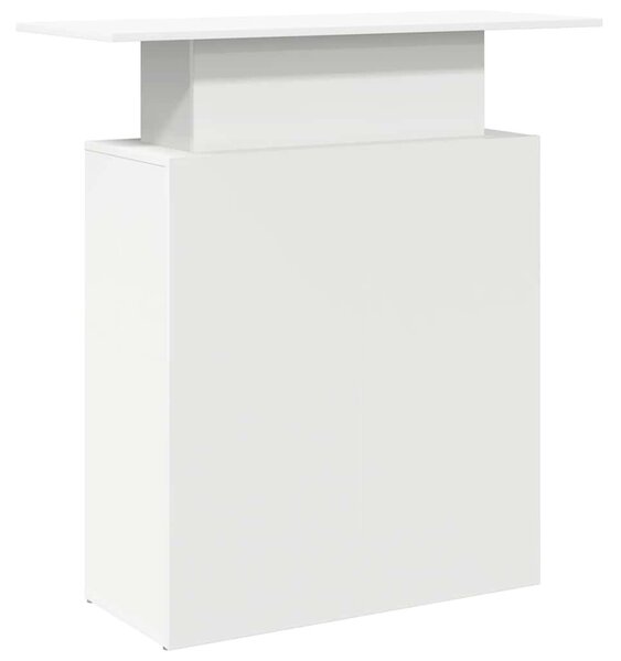 Recepciós pult fehér 100x40x104 cm szerelt fa