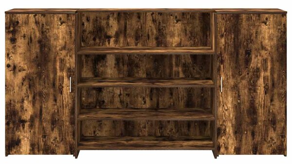 Recepciós pult füstös tölgy 200x50x103,5 cm szerelt fa