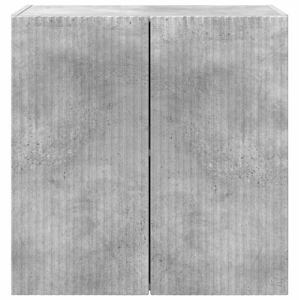 TV Fali Szekrény 59,5 x 31 x 60 cm Beton Szürke Szerelt Fa