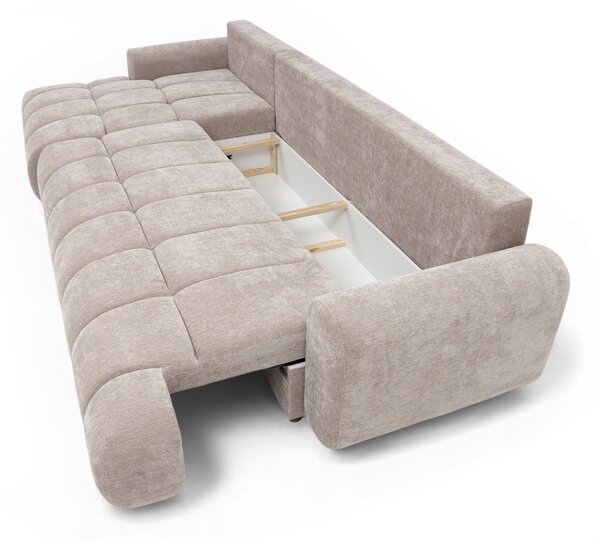 Lutario Maxi ágyazható balos sarokkanapé - bézs szenil Vibe 08 | FAVI.hu
