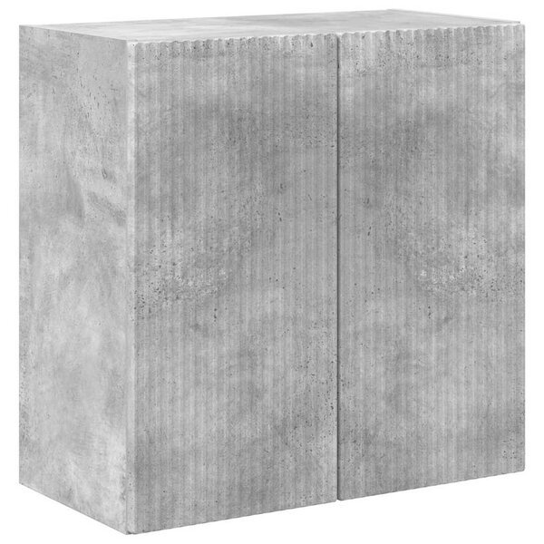 TV Fali Szekrény 59,5 x 31 x 60 cm Beton Szürke Szerelt Fa