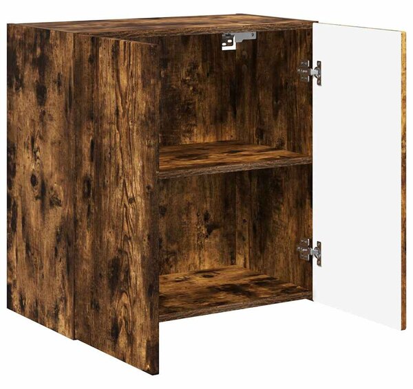 TV Fali Szekrény 59,5 x 31 x 60 cm Füstölt tölgy Szerelt Fa