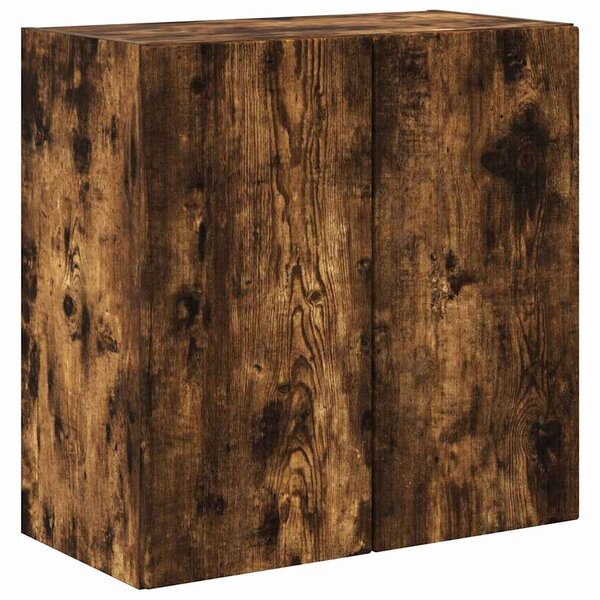 TV Fali Szekrény 59,5 x 31 x 60 cm Füstölt tölgy Szerelt Fa
