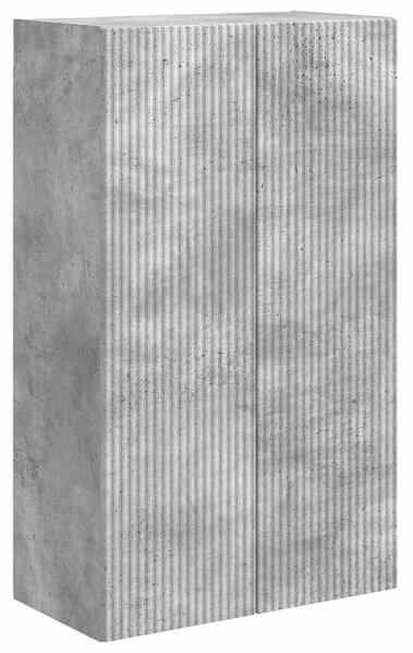 TV Fali Szekrény 59,5 x 31 x 100 cm Beton Szürke Szerelt Fa