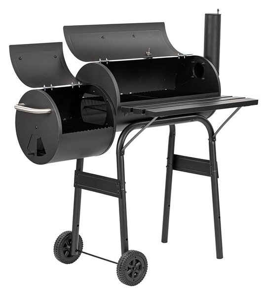 Faszenes kerti grillsütő füstölővel