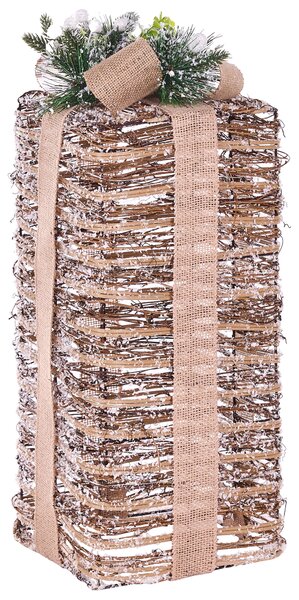 3 db-os karácsonyi dekoráció szett LED VALKAMA 54/45/30 cm Karácsonyi ajándékok Barna