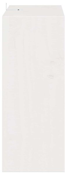 Borágas 2 pcs Fehér 62 x 25 x 62 cm Tömör fenyőfa