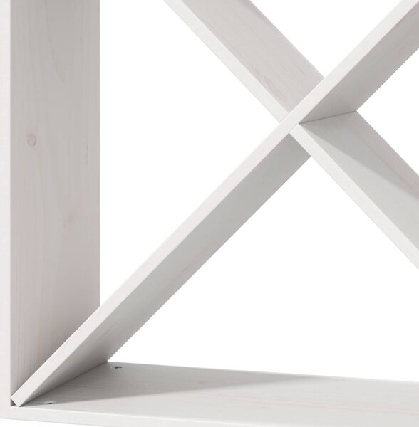 Borágas 2 pcs Fehér 62 x 25 x 62 cm Tömör fenyőfa