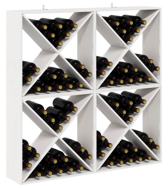 Borágas 4 pcs Fehér 62 x 25 x 62 cm Tömör fenyőfa