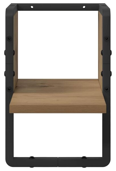 Falpolc polcokkal Művészi tölgy 20 x 25 x 30 cm Faanyag