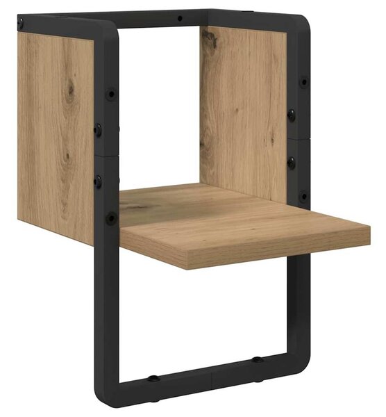 Falpolc polcokkal Művészi tölgy 20 x 25 x 30 cm Faanyag