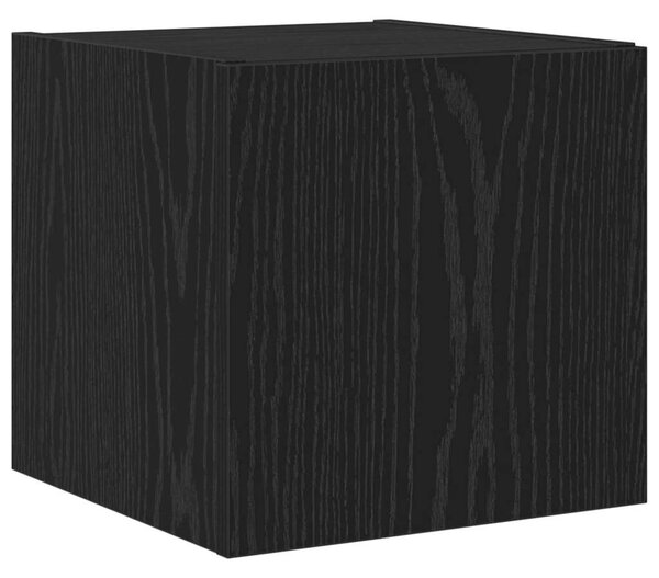 TV Fali Szekrény 30,5 x 35 x 30 cm Fekete tölgy Szerelt Fa