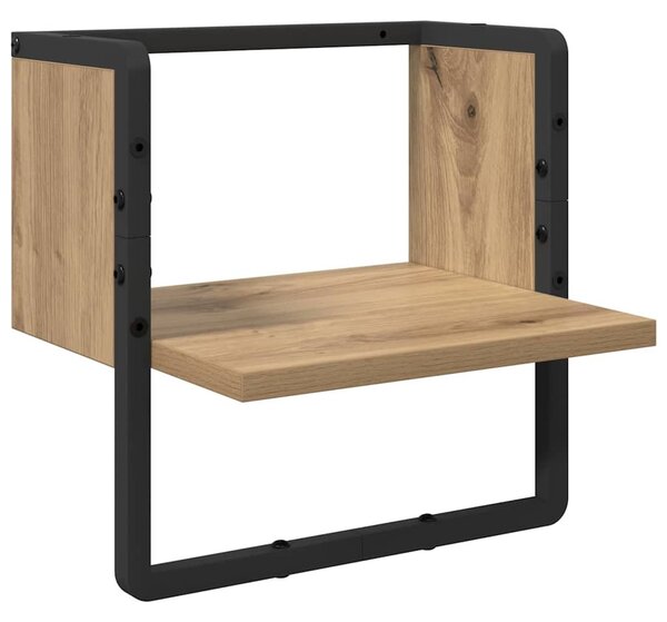 Falpolc polcokkal Művészi tölgy 30 x 25 x 30 cm Faanyag