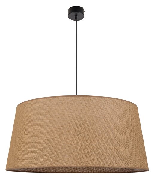 Függőlámpa COREP, Tambour, dimmable, Barna / Rozsdabarna, Nappali, Papír / Karton