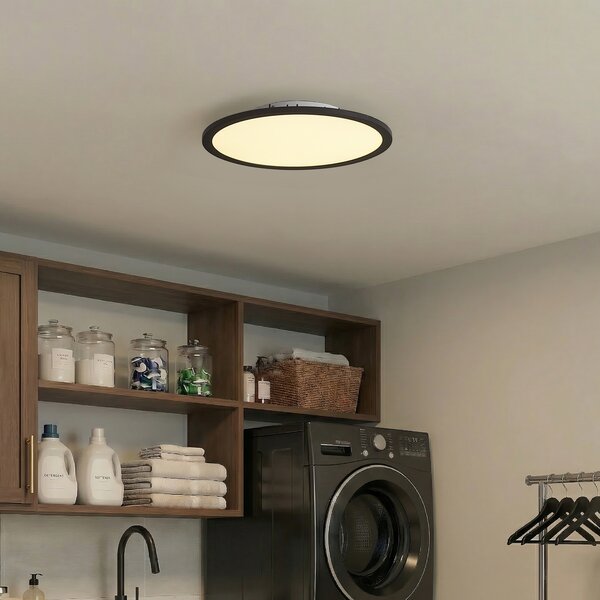 Okos LED panel fekete 40 cm LED-del, Dim to Warm funkcióval és távirányítóval - Knob