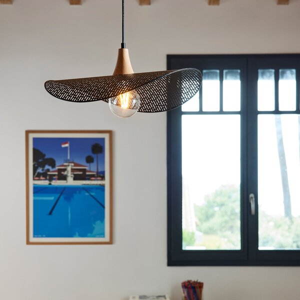 Függőlámpa COREP, Honu, dimmable, Fekete, Nappali, Fém