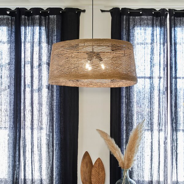 Függőlámpa COREP, Nude, dimmable, Bézs, Nappali, Papír / Karton