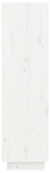 Fehér tömör fenyőfa cipősszekrény 60 x 34 x 105 cm