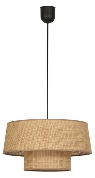 Függőlámpa COREP, Mali, dimmable, Barna / Rozsdabarna, Nappali, Papír / Karton