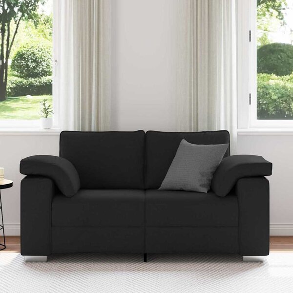 VidaXL Kanapé Fekete 160 x 80 x 82 cm szövet