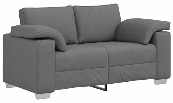 Kétszemélyes kanapé Sötétszürke 160 cm szövet