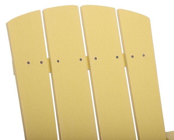Kerti szék ADIRONDACK Sárga
